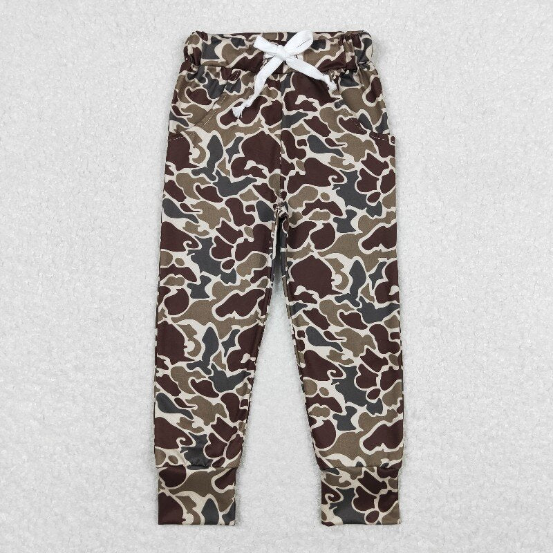 P0433 Boys Camo Pants Joggers