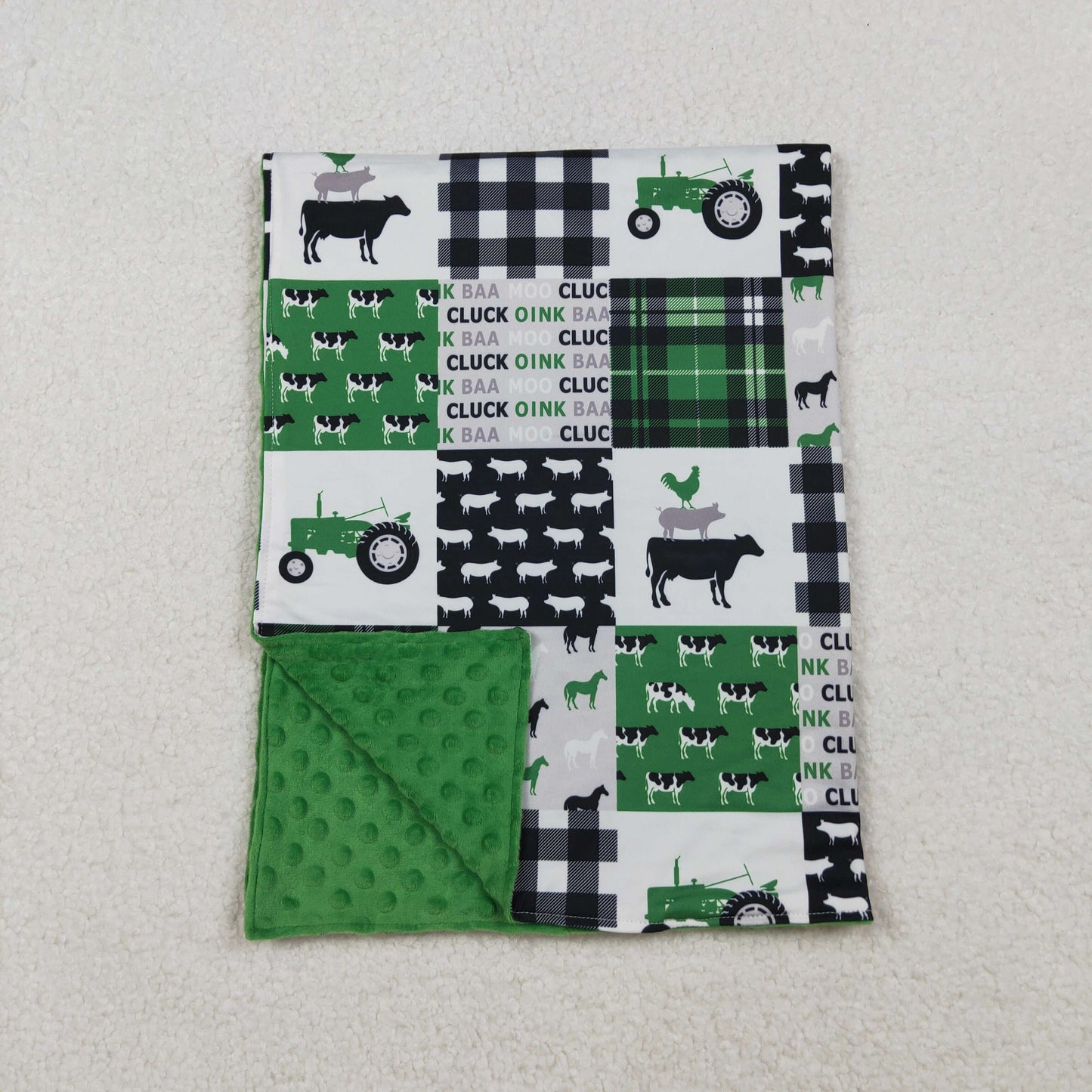 BL0056 Baby trator cow Blankets
