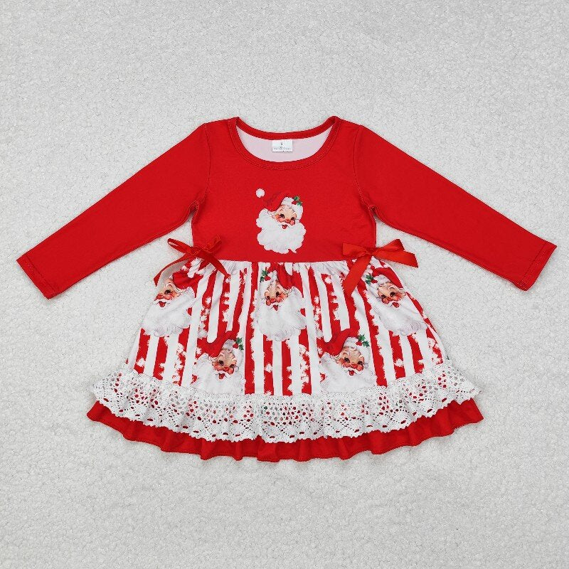 GLD0881 baby Girls Christmas santa Dress