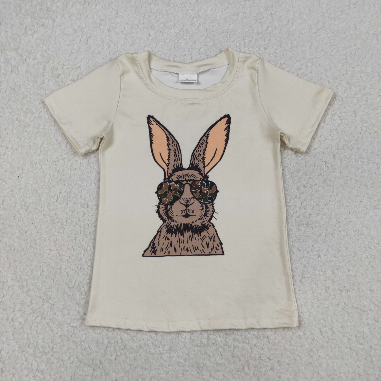 BT1414 baby boys bunny short sleeve shirt top
