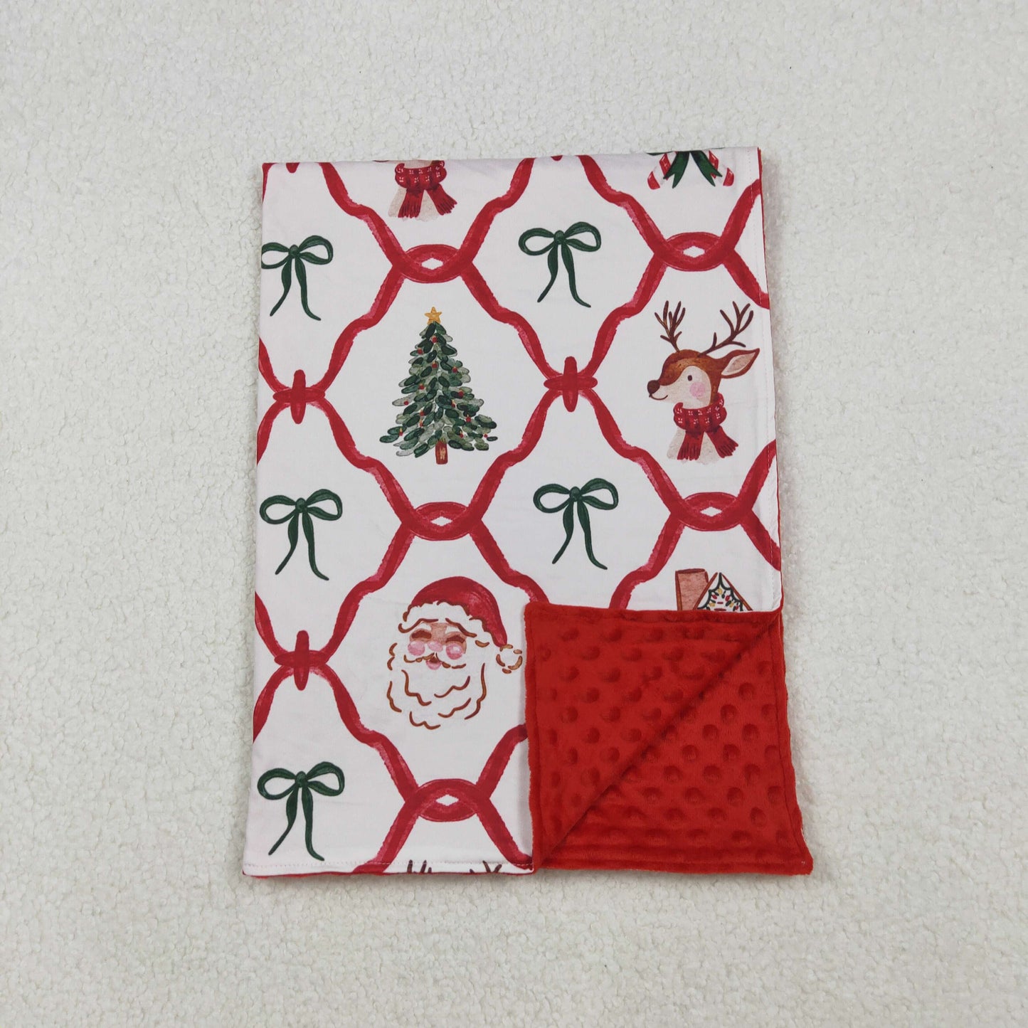 BL0219 Baby Christmas red Blankets ( Deadline Sep.4)