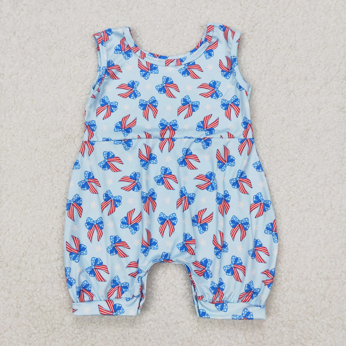 SR2729 Baby girls July Fourth romper