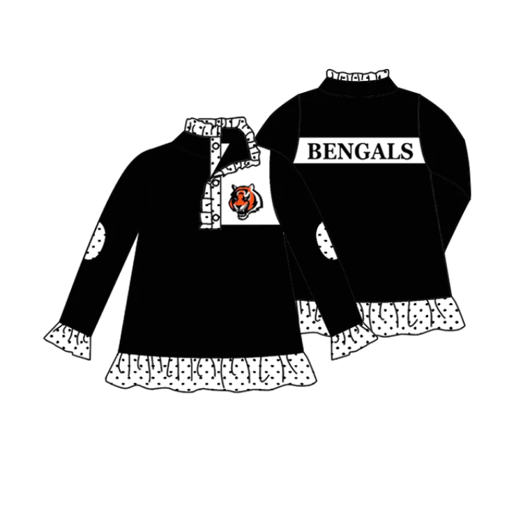 MOQ 3 Custom design Girls team BENGALS Pullover