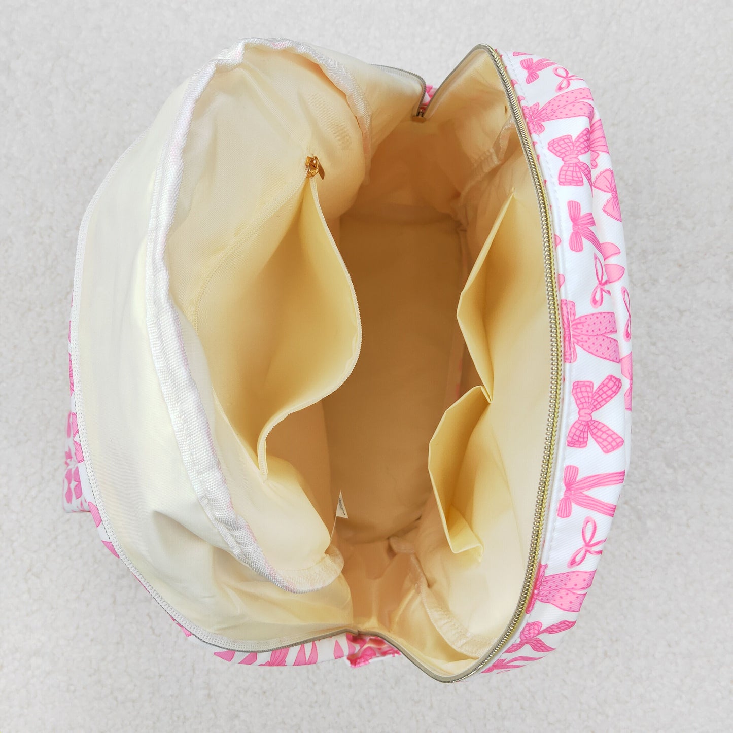 BA0285 pink bow zipper schoolbag