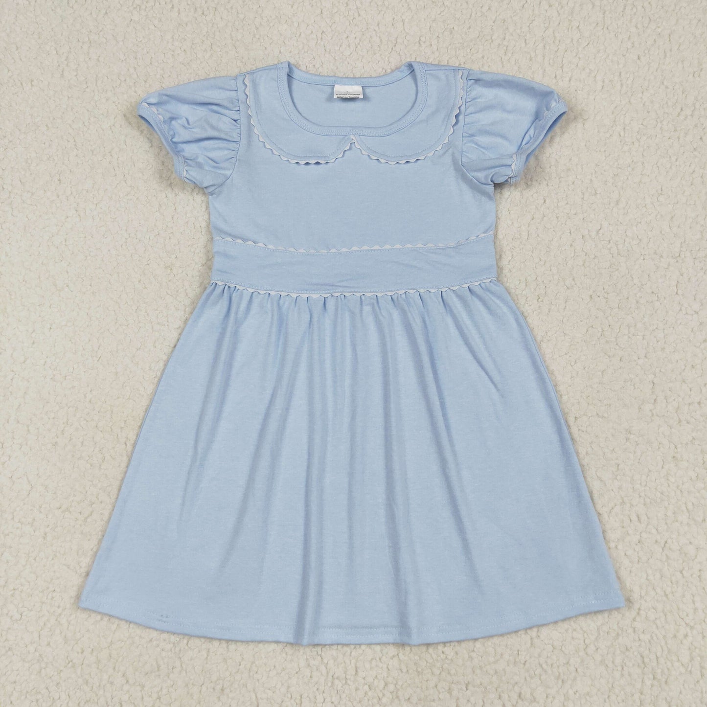 GSD2316 girls blue doll collar Dress