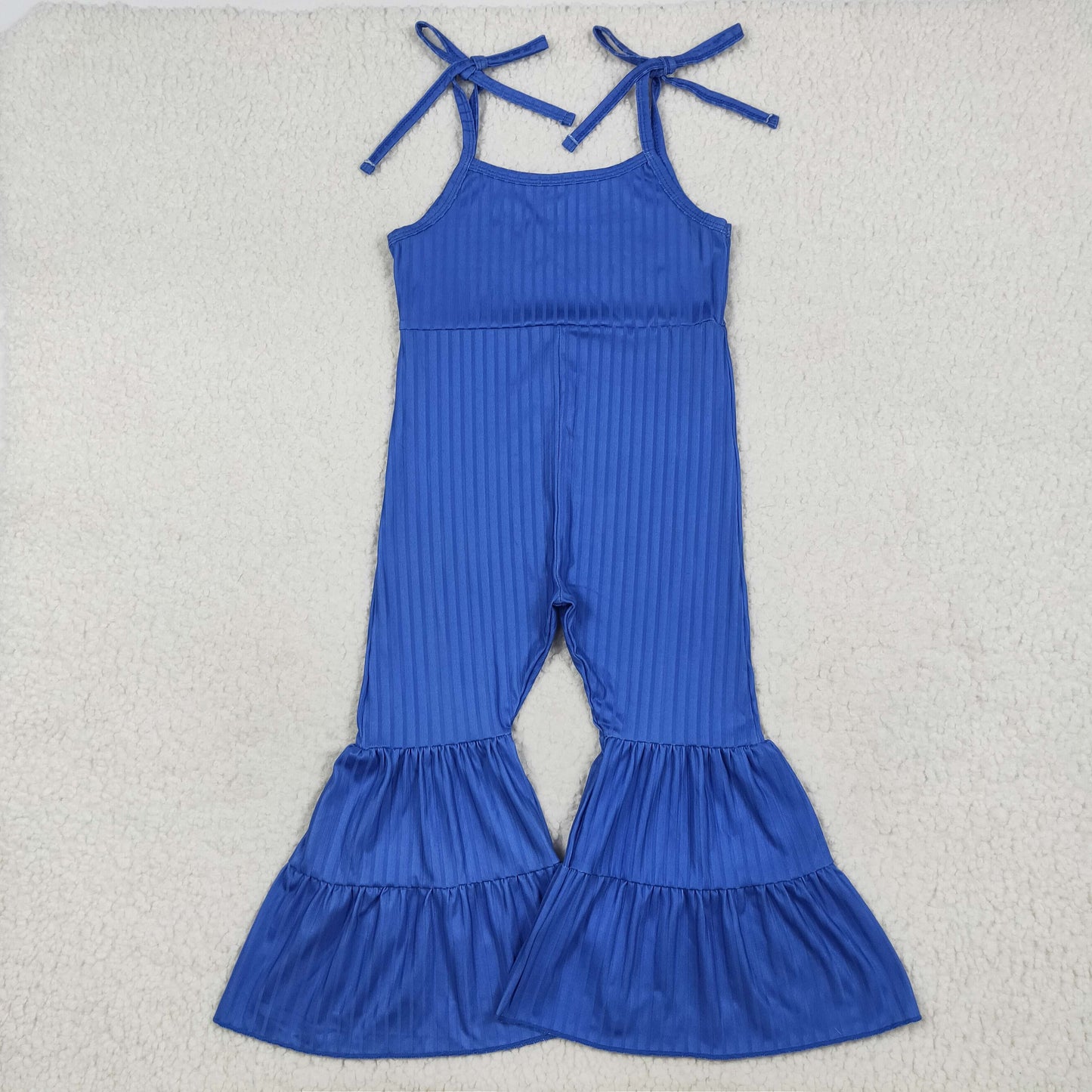 SR3158 baby girls blue pit strip Jumpsuit