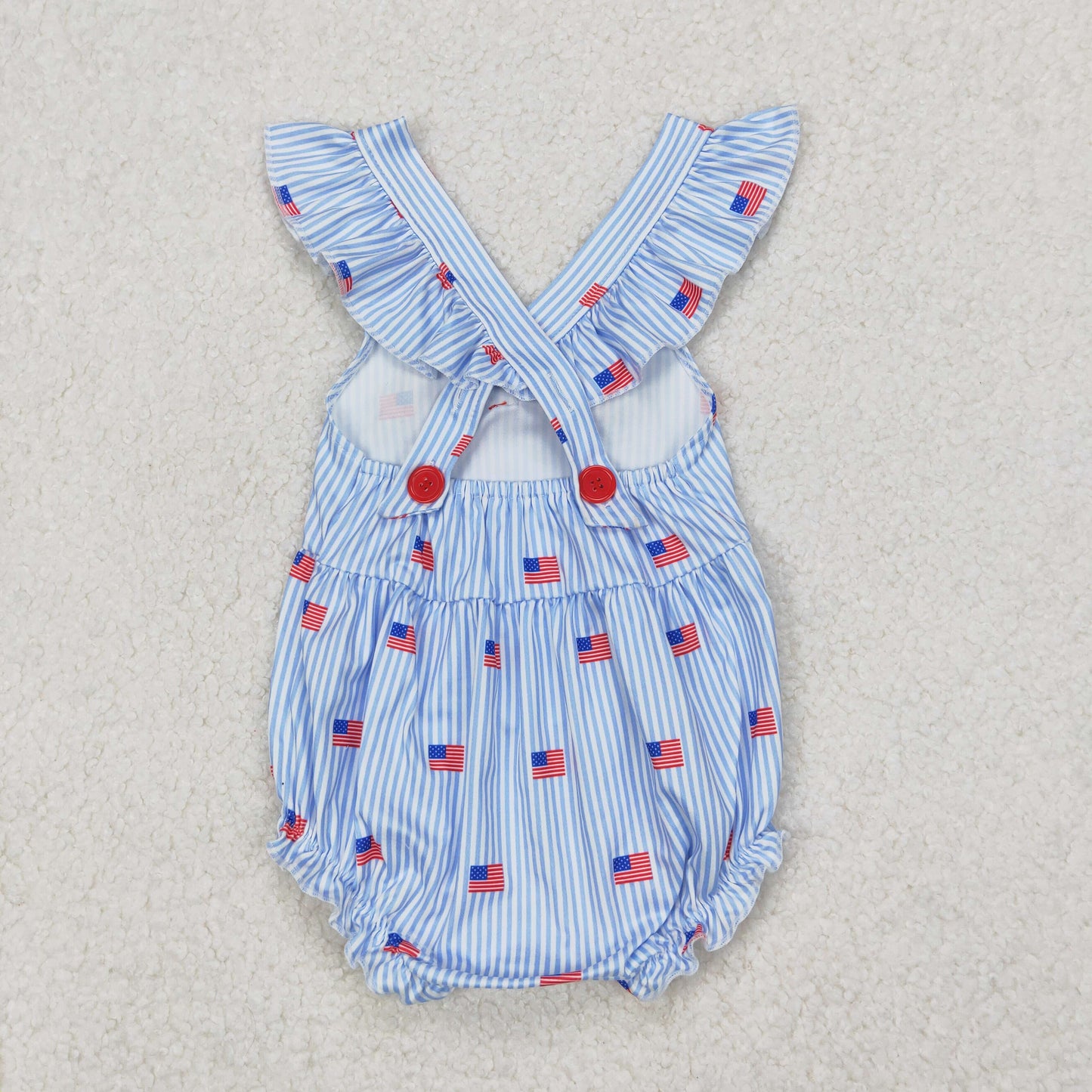 SR2921 Baby girls litter sister bow romper