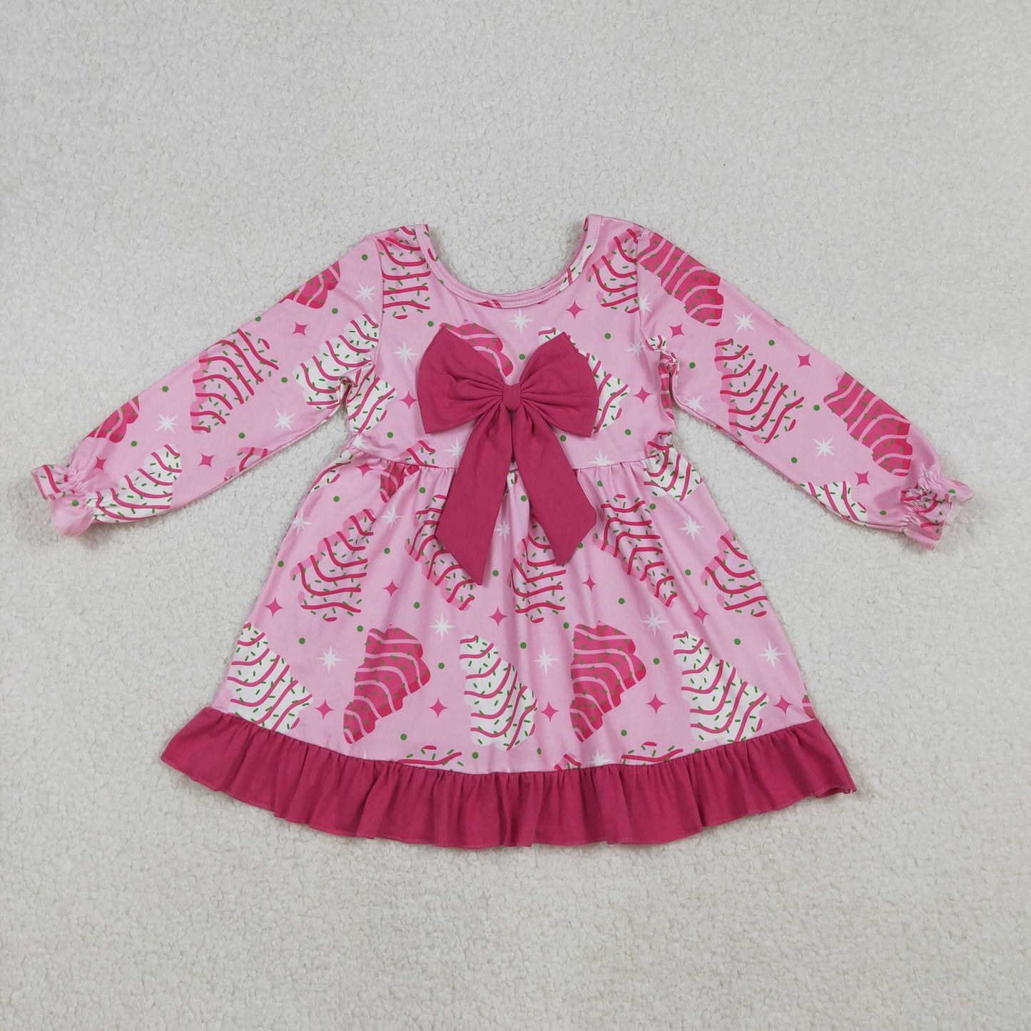 GLD1276 toddler clothes cakes baby girl christmas winter dress