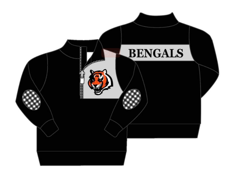 MOQ 3 Custom design Boys team BENGALS Pullover