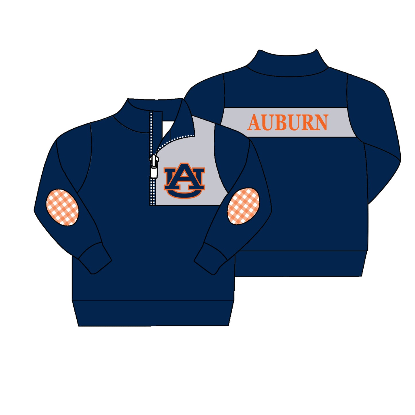 MOQ 3 Custom design Boys team auburn Pullover