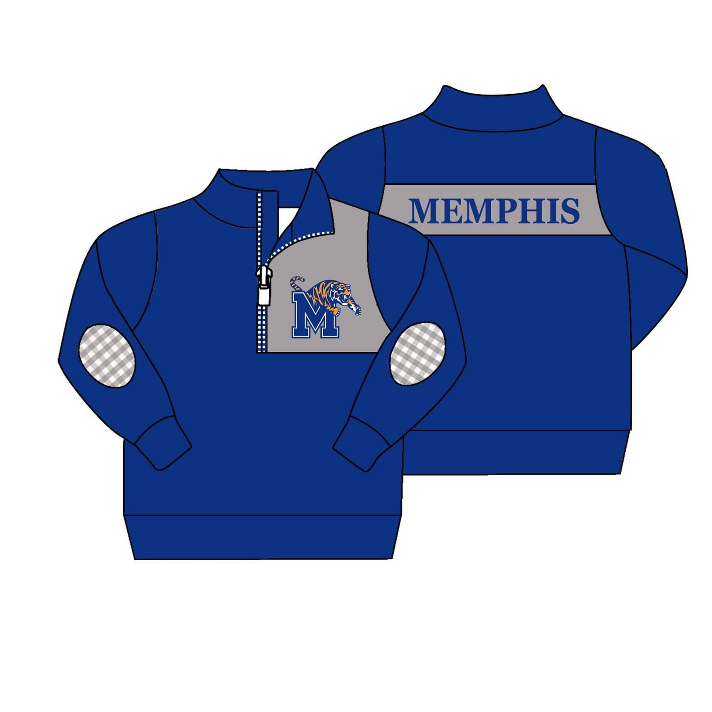 MOQ 3 Custom design boys MEMPHIS team Pullover