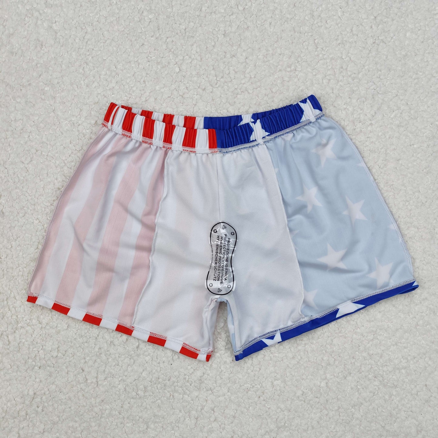 S0089 Boys Blue Stars Swimming Trunks