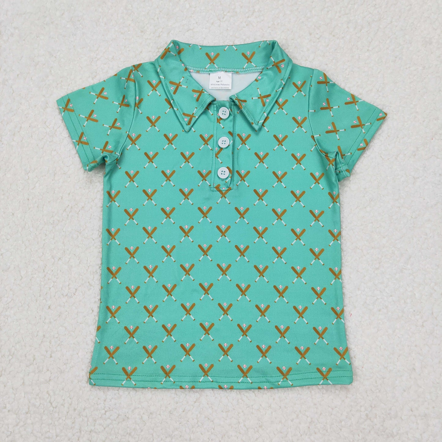 BT1119 baby boys green shirt top