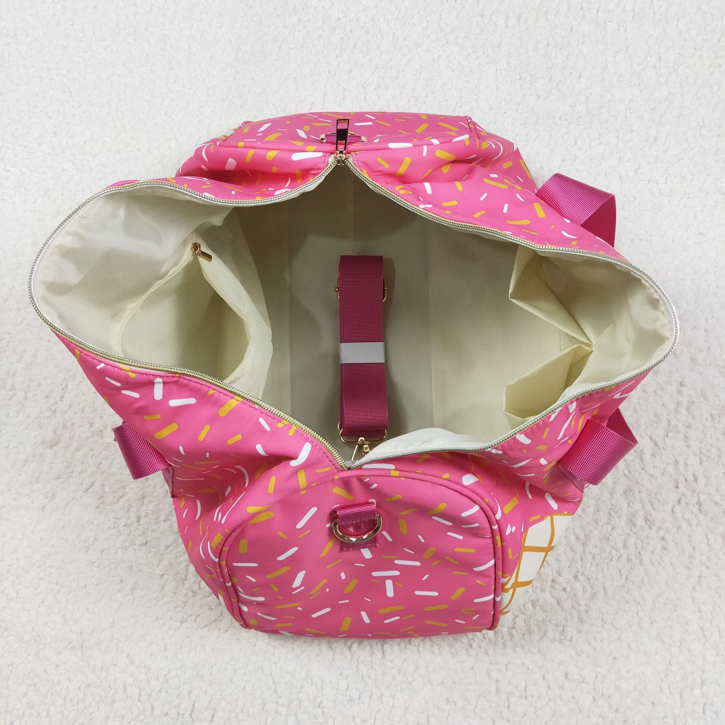 BA0298 pink icecream handBag 18.5x11.2x7.9 inches