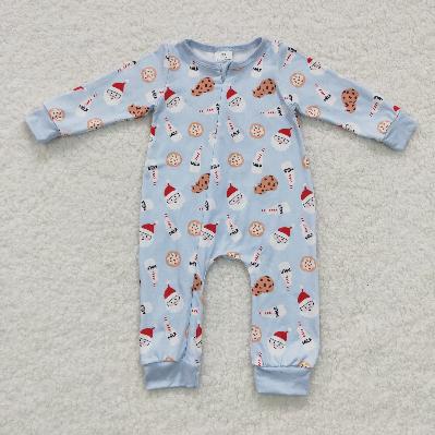 Matching Baby girls boys Christmas milk cookie romper pajamas clothing