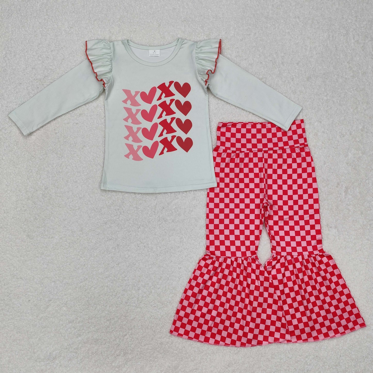GLP1164 Girls Valentine heart XOXO Outfits