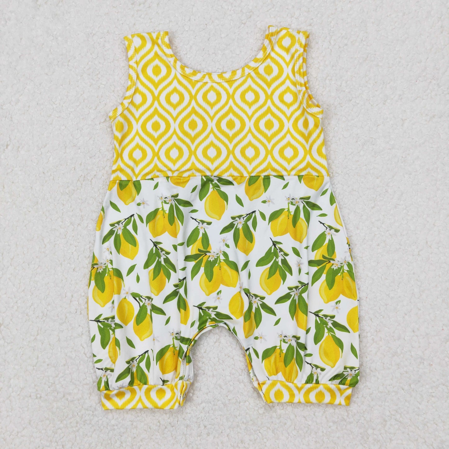 SR2676 Baby yellow lemon romper