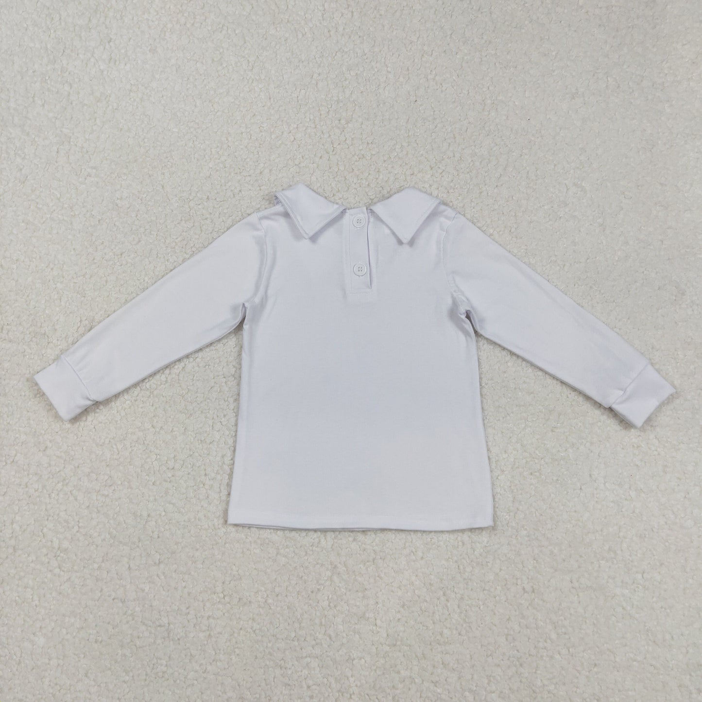 BT0820 Boys white long sleeves Top