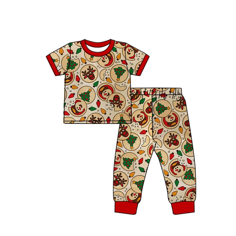 MOQ 5 Custom baby boys Christmas pajamas