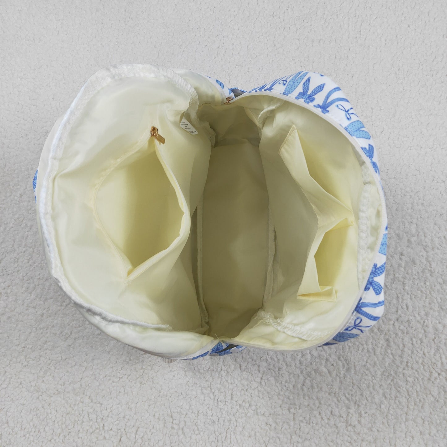 BA0322 blue bow zipper schoolbag