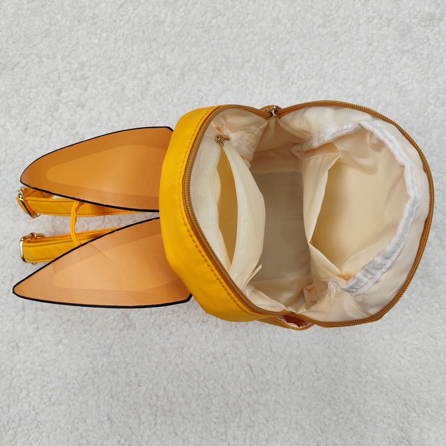 BA0282 orange dog zipper school Backpack