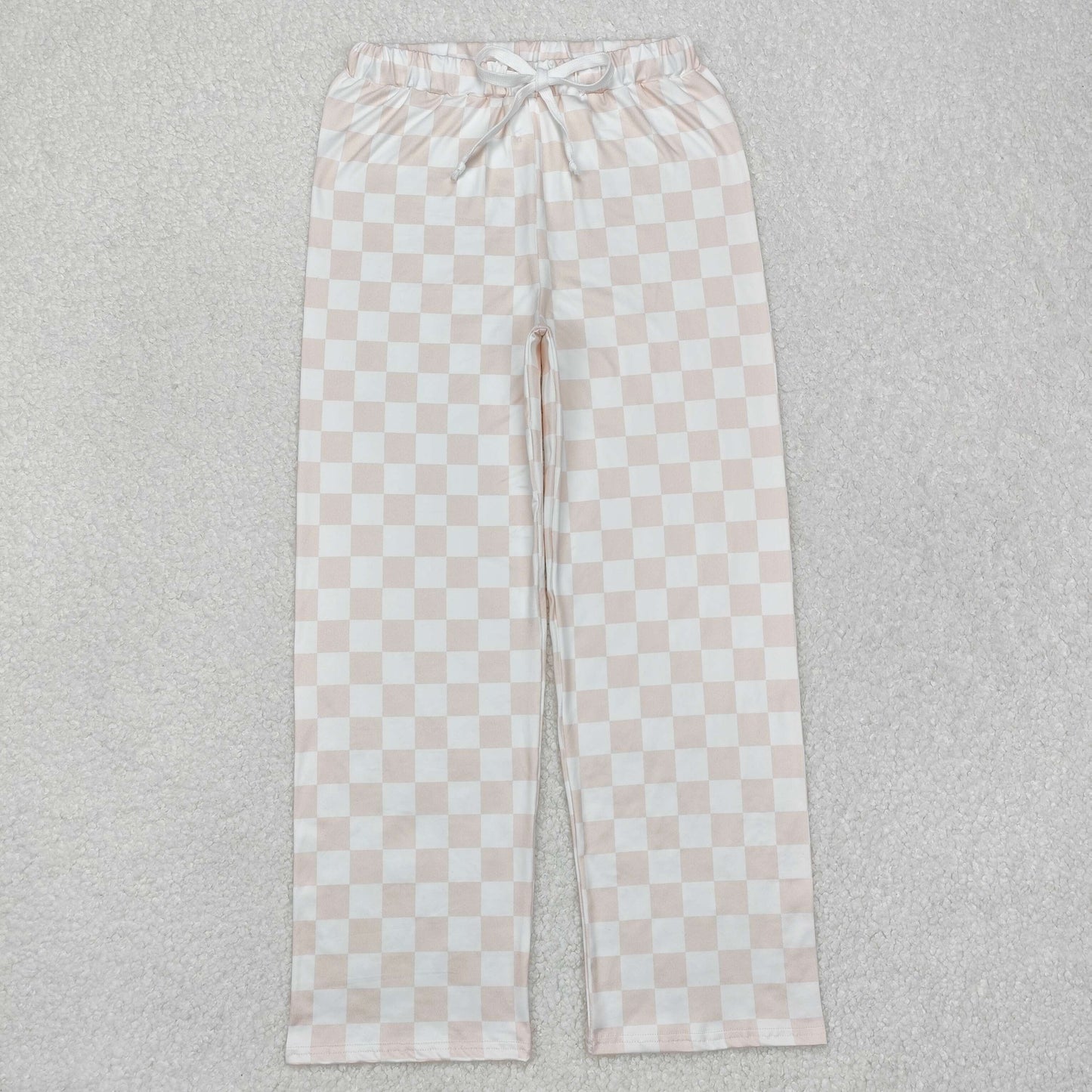 P0730 Adults women orange plaid long pant