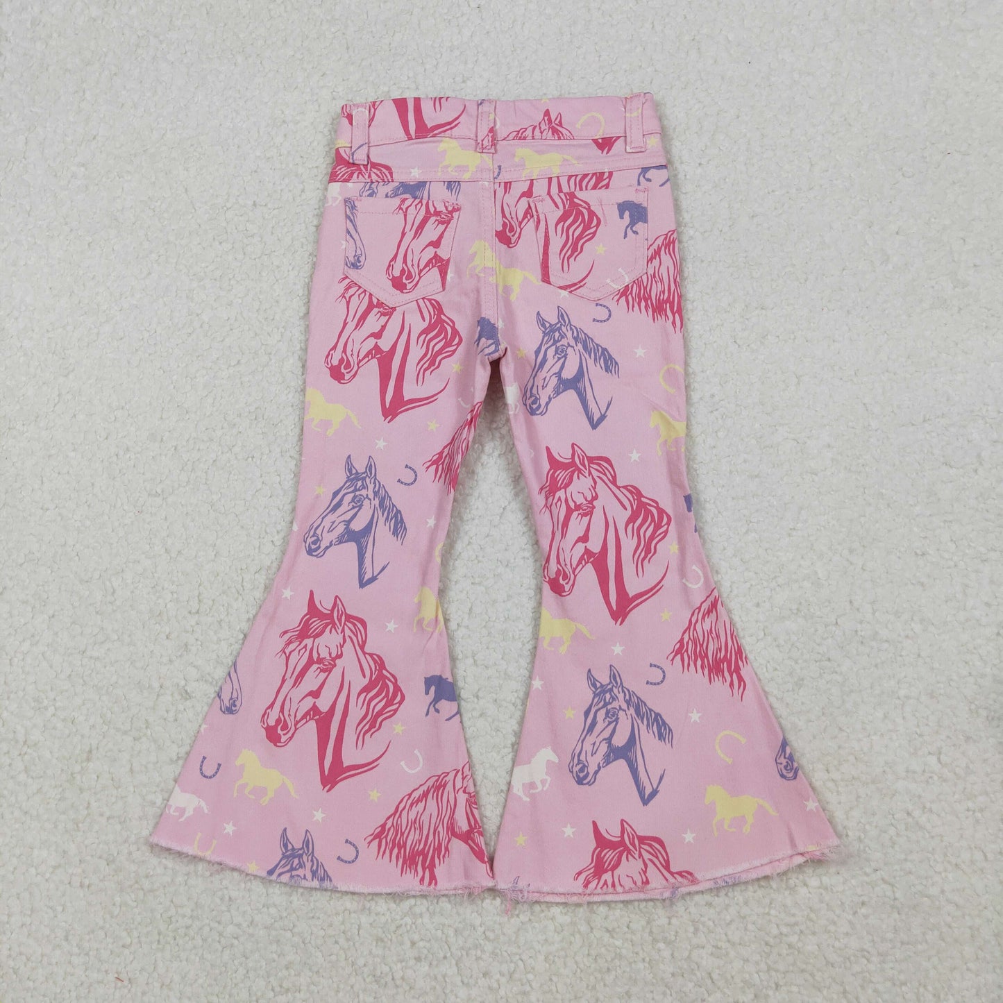 P0431 Girls horse pink Jeans