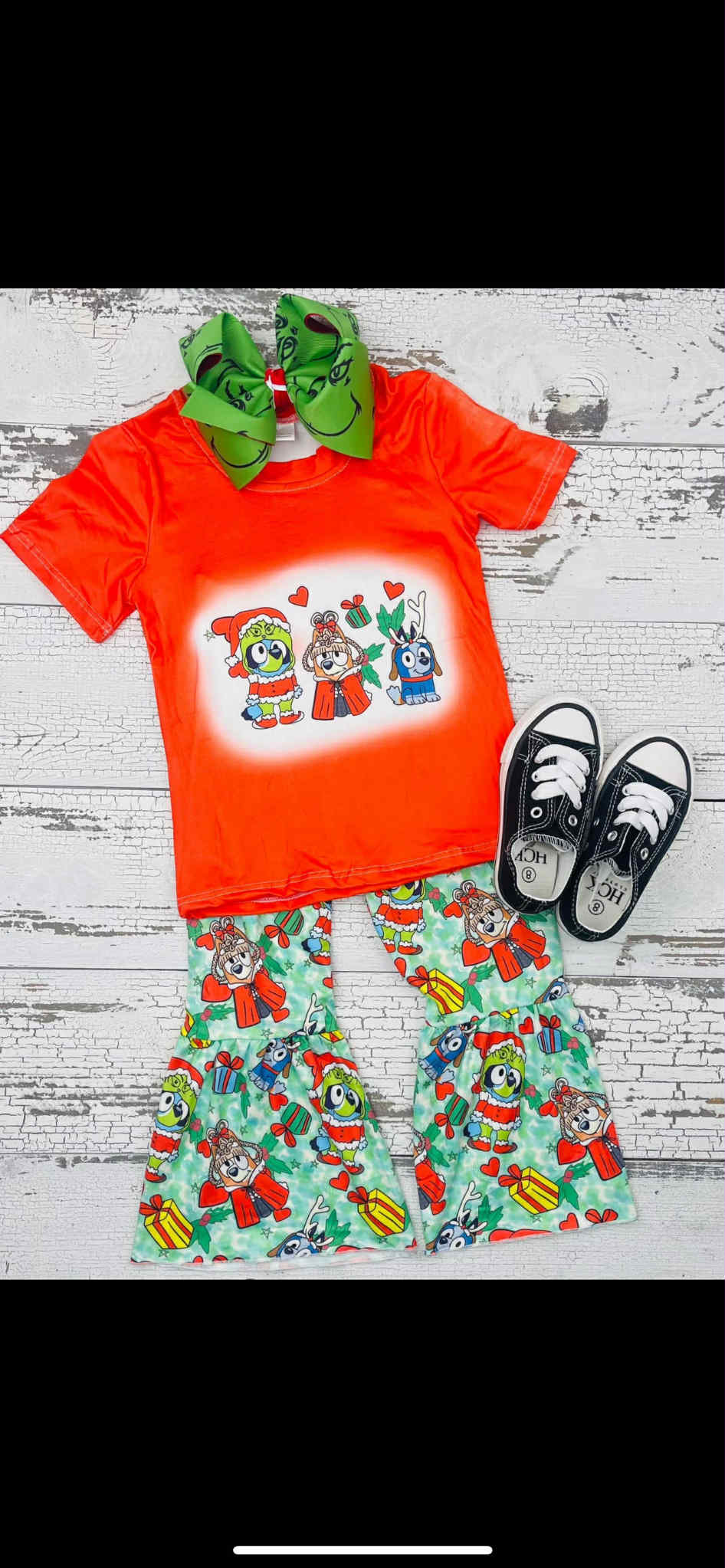 MOQ 5 Custom baby girls Christmas outfits