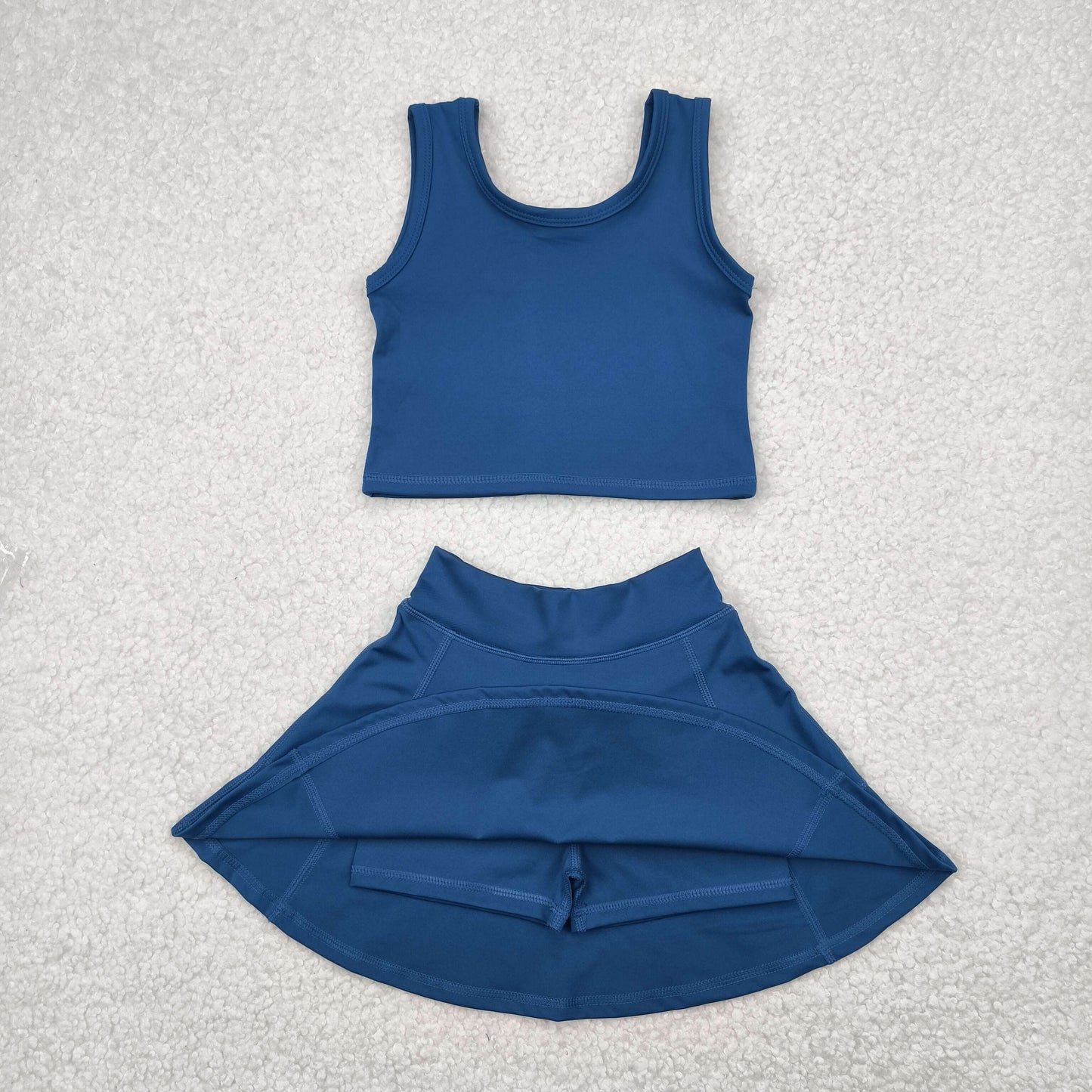 GSD1986 baby girls navy sleeveless dress outfits Yoga