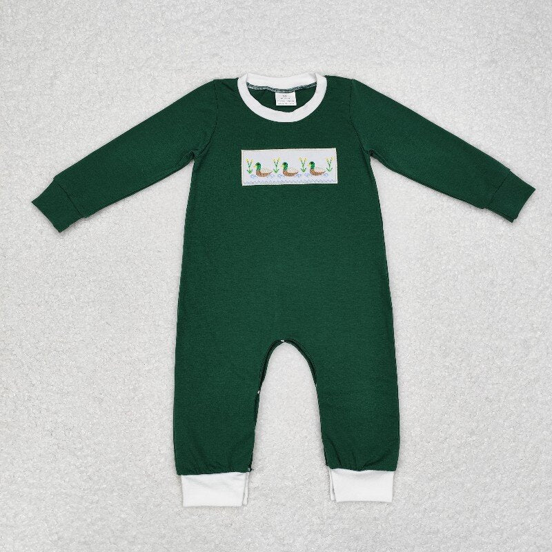 Matching Baby girls boys duck outfits embroidery clothing