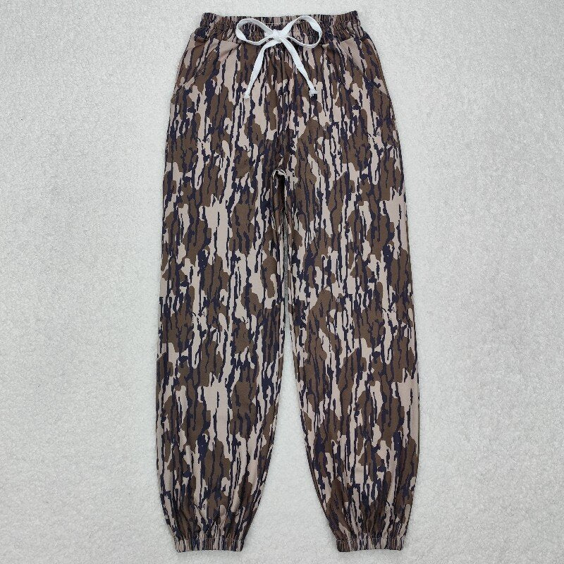 P0726 Adults green cam yoga pant