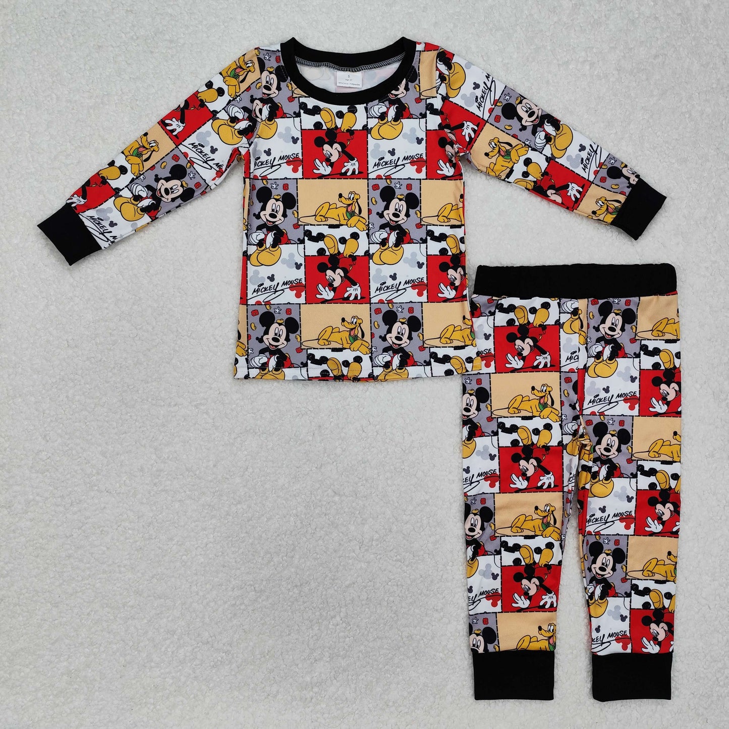BLP1058 baby Boys cartoon mouse dog pajamas