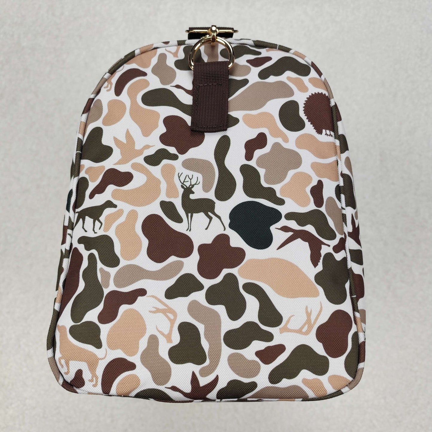 BA0287 brown camo Duffle Bag 18.5x11.2x7.9 inches