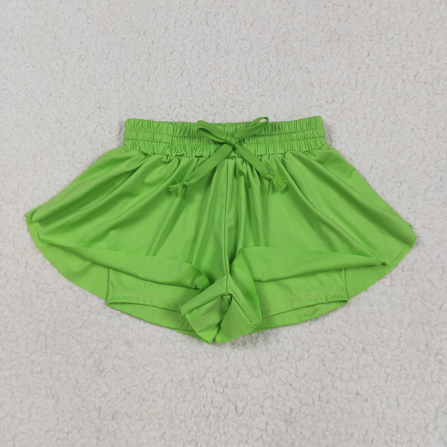 SS0548 baby girls green shorts yoga
