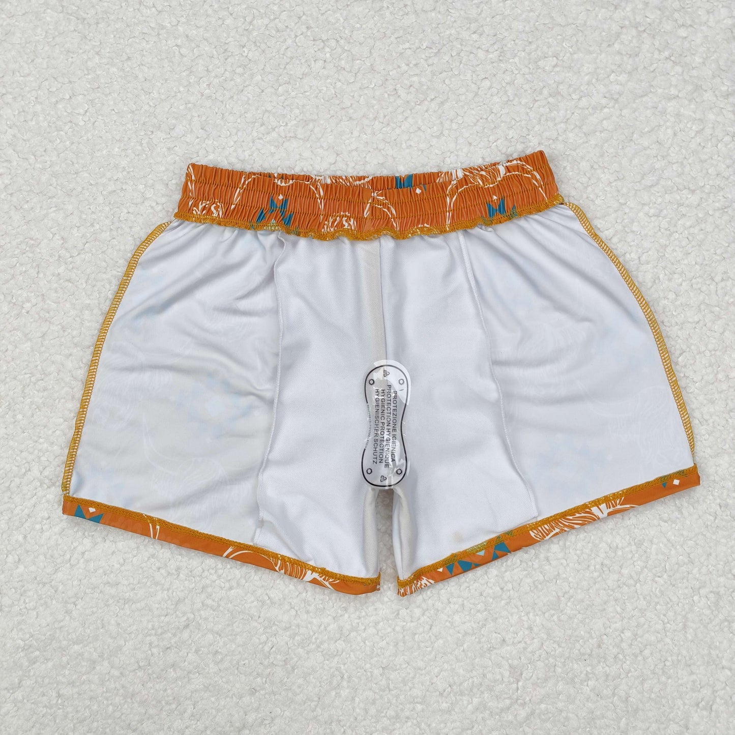 S0463 kids boys orange summer swim shorts (Shipment from the US)