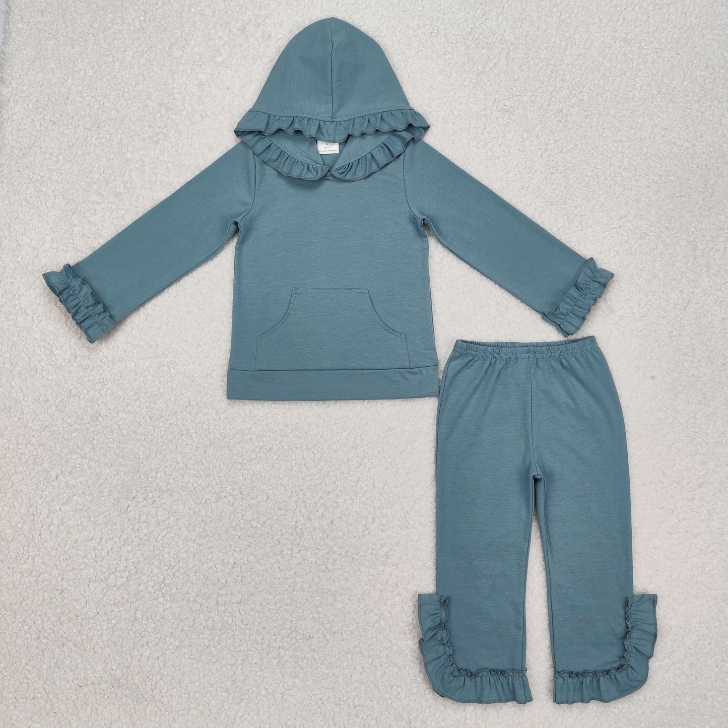 GLP2250 Girls grey ruffle hat outfits