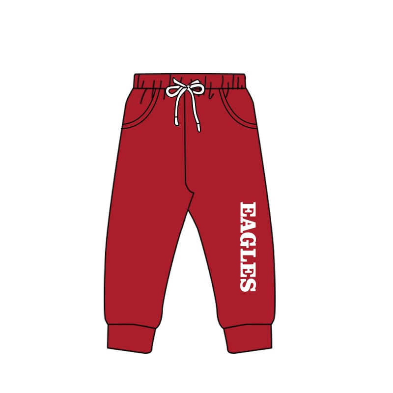 MOQ 3 Custom design Boys eagles team Joggers