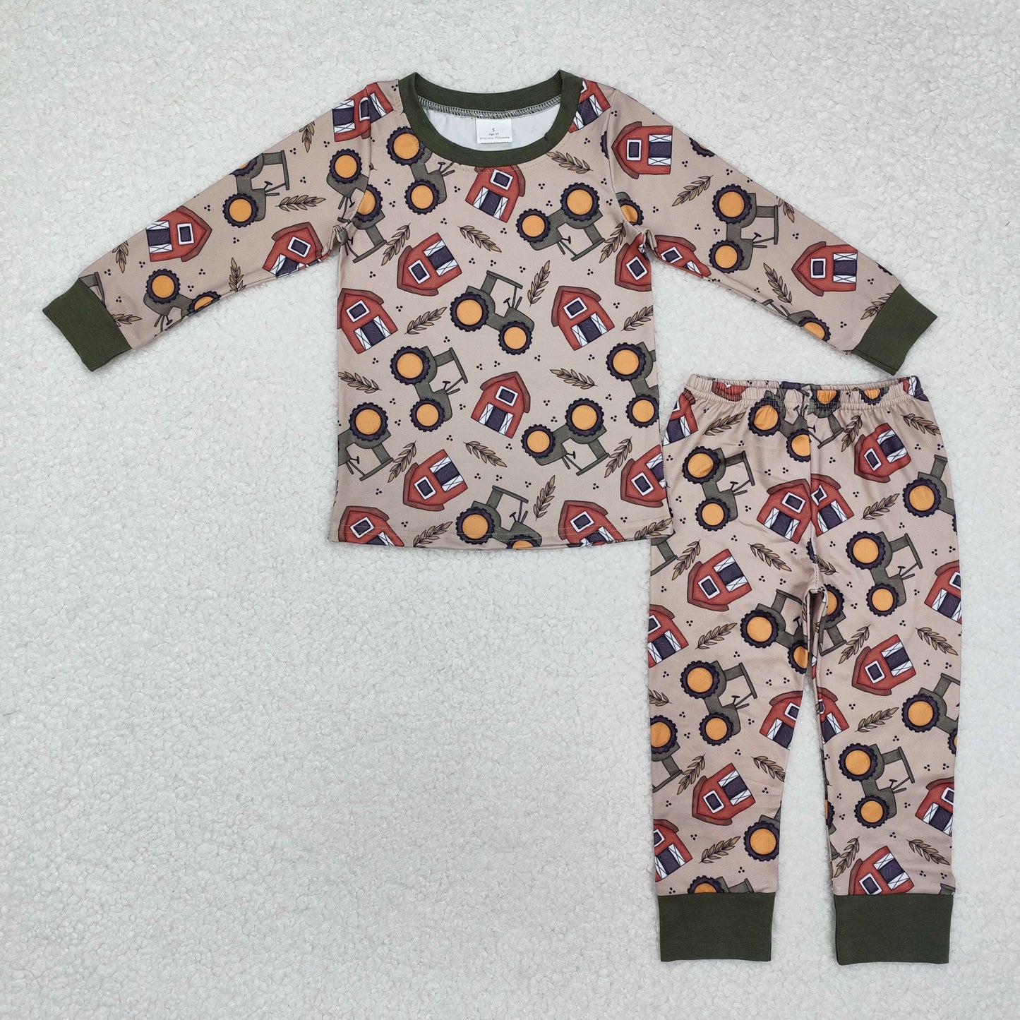 BLP0803 baby Boys farm pajamas