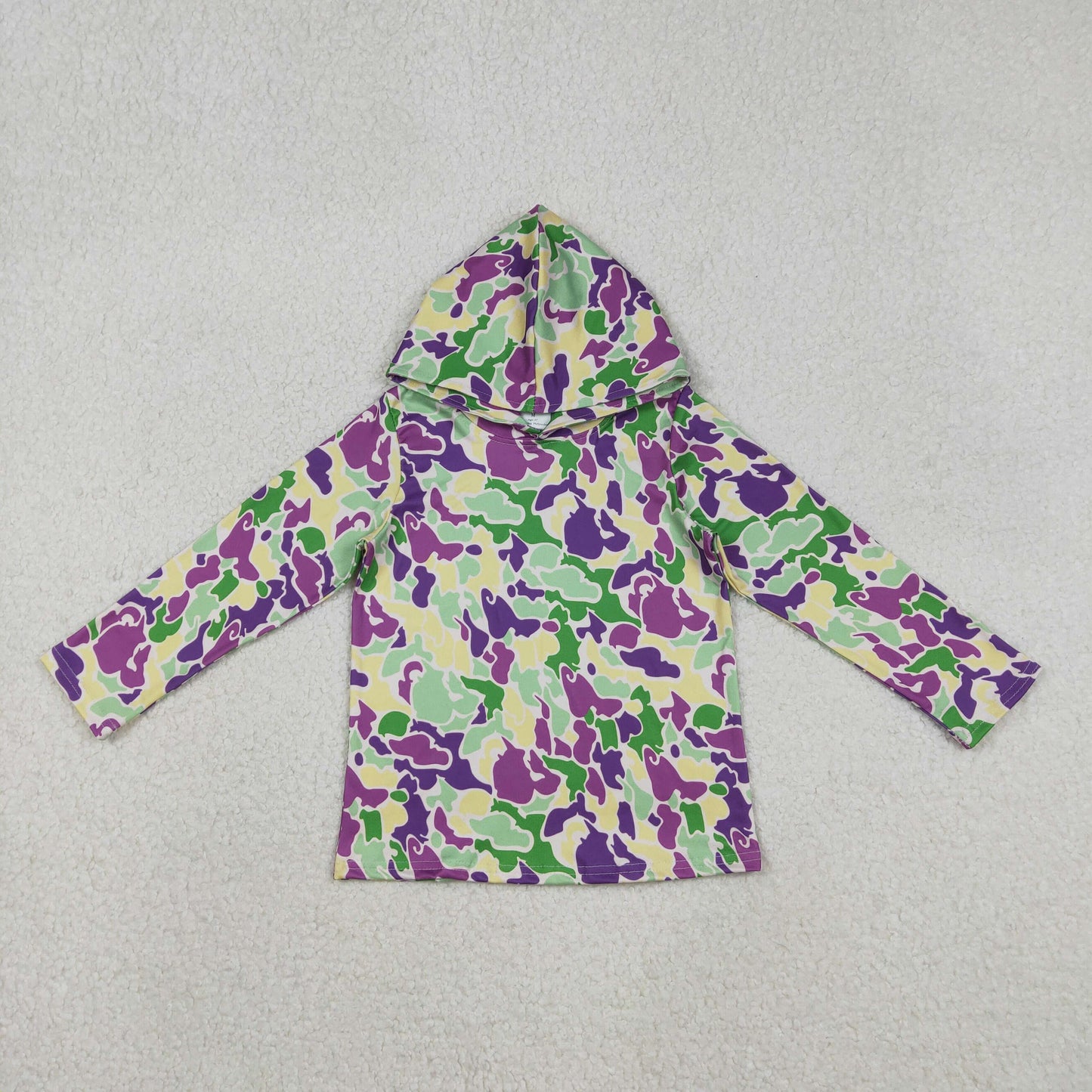 BT1507 baby boys Mardi Gras long sleeve hooded top