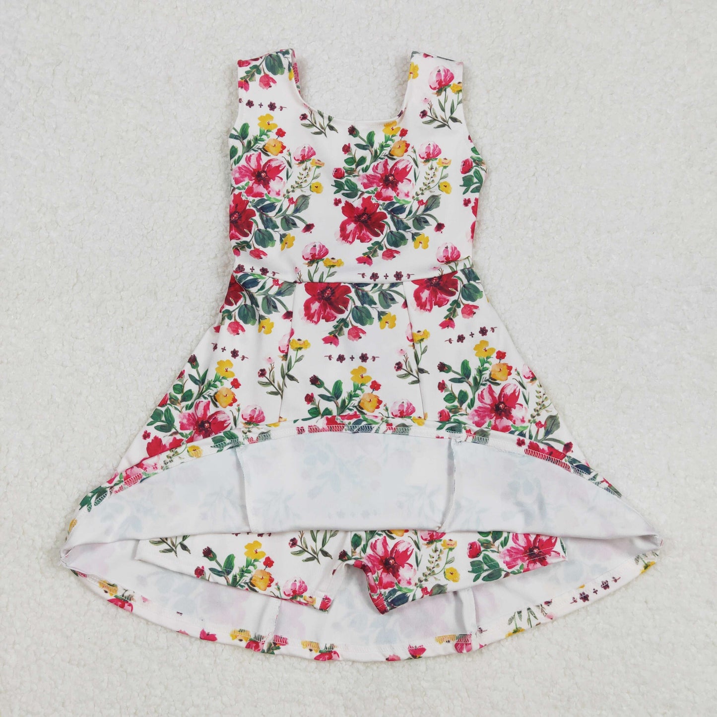 GSD1844 baby Girls sleeveless flowers Dress yoga