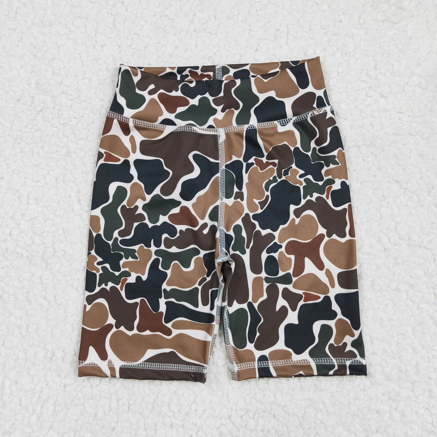 SS0534 baby boys black brown camo shorts yoga riding