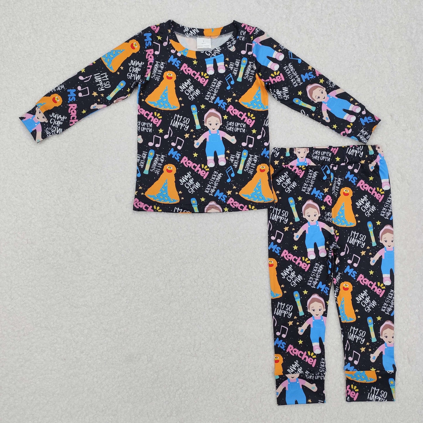 GLP2271 baby Girls rachel black pajamas