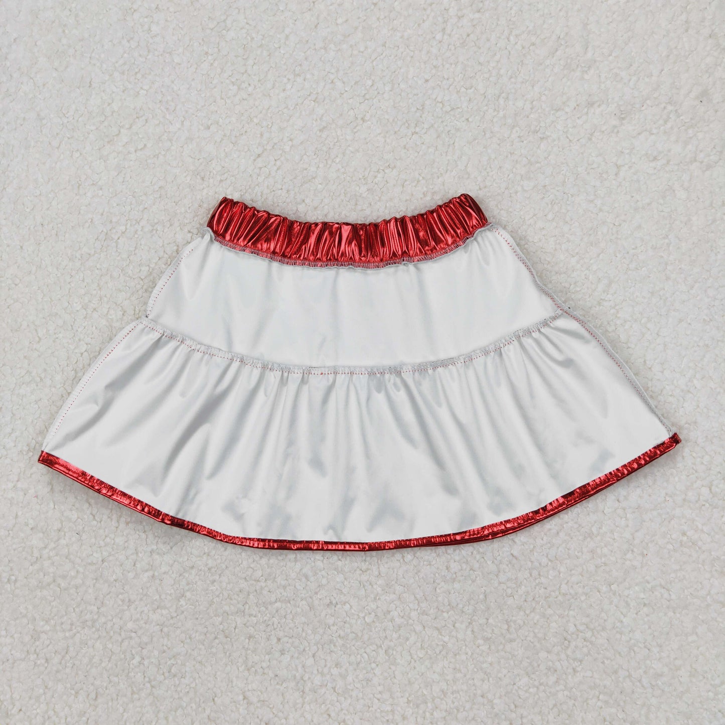 GLK0041 Girls red leather Skirt