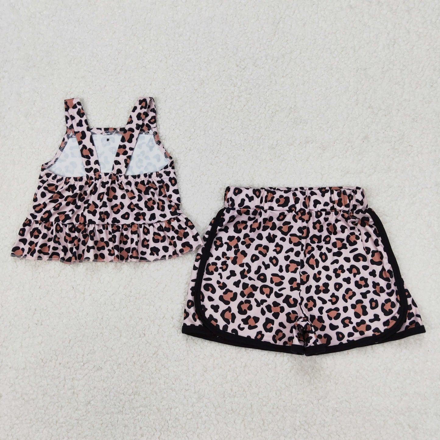 GSSO2053 girls Leopard shorts outfits