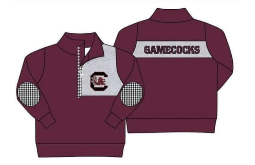 MOQ 3 Custom design Boys Gamecocks Pullover