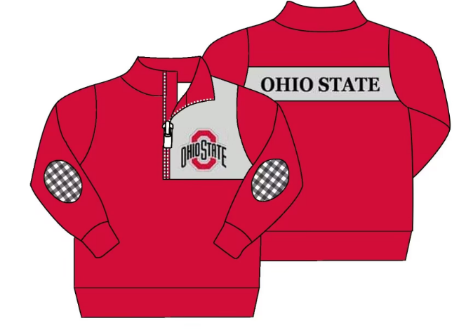 MOQ 3 Custom design Boys team OHIO State Pullover
