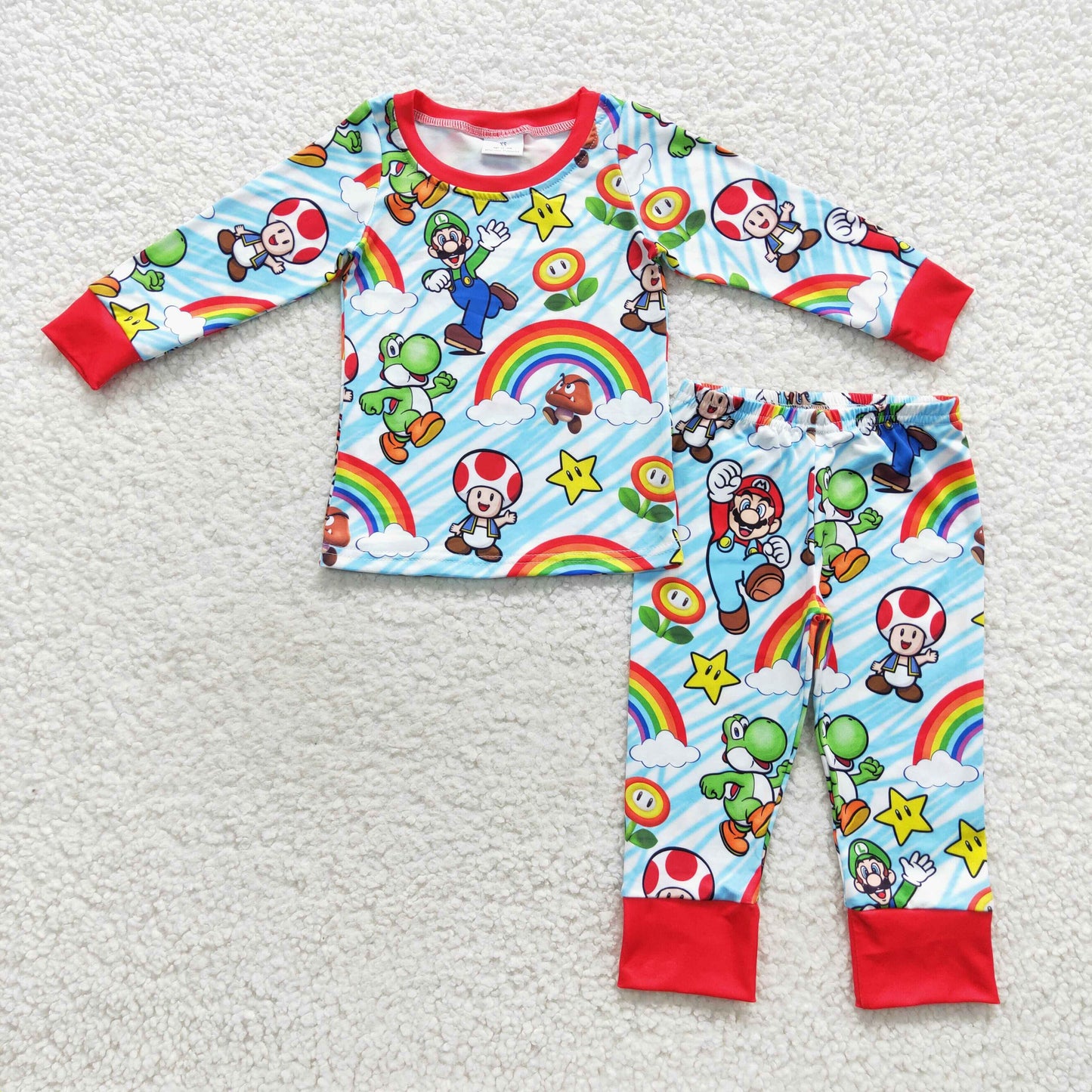 BLP0275 Boys Cartoon Pajamas Long Sleeves