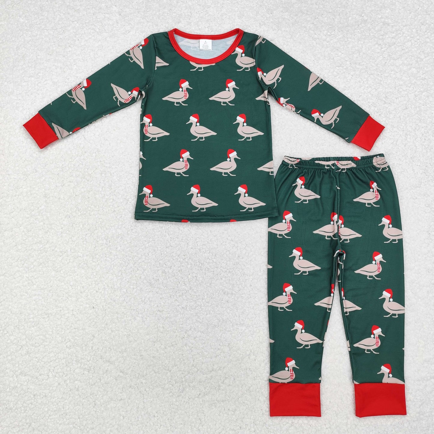 BLP0903 baby Boys Christmas duck pajamas