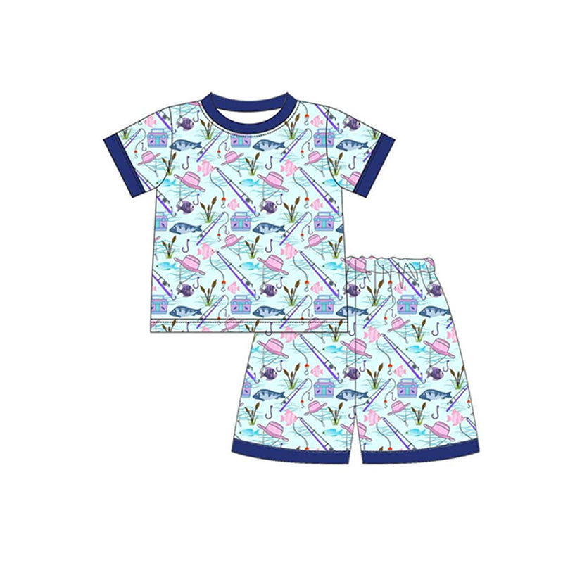 Preorder Boys Fishing Pajamas ZHOHAO03