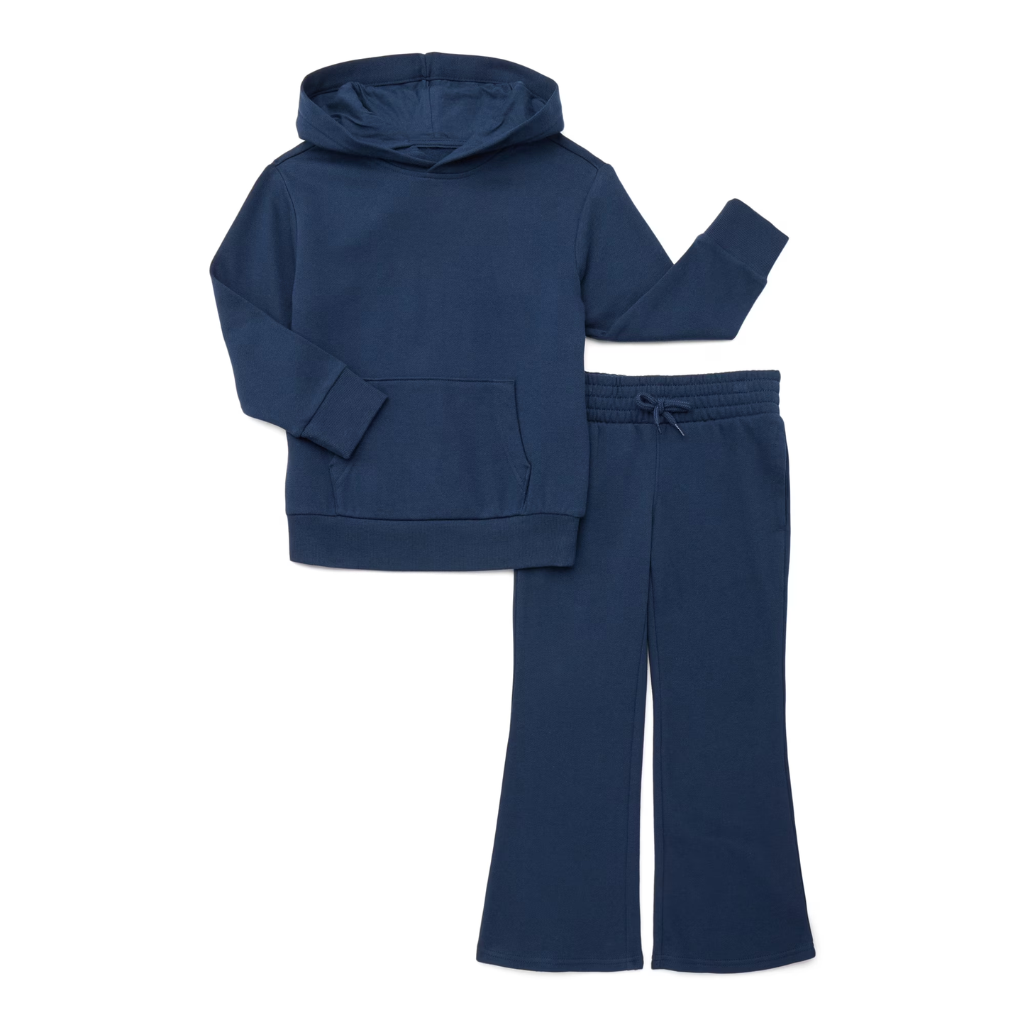 12.2 Pre-order GLP3253 baby girls solid navy hooded long sleeves outfits